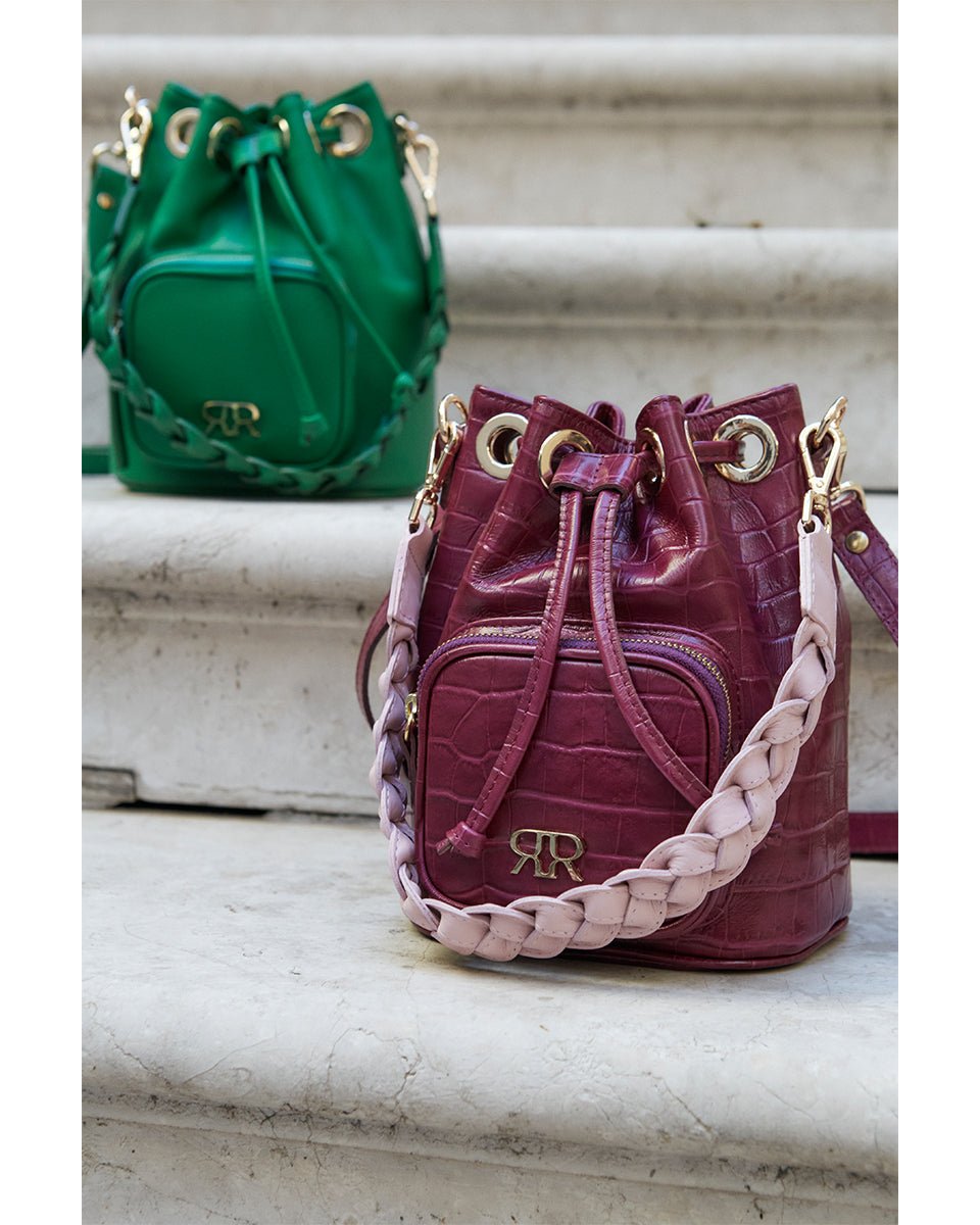 Pink Leather Bucketbag CAMILLE