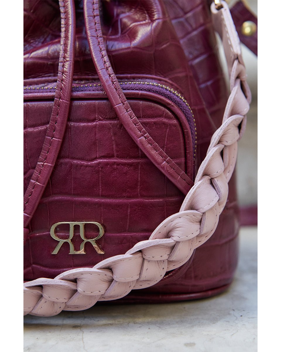 Pink Leather Bucketbag CAMILLE