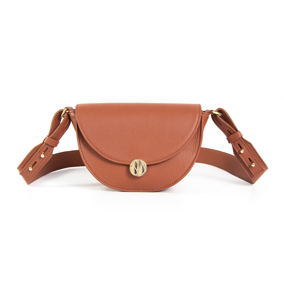 Tan Brown Leather Handbag ASTROS