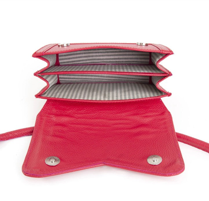 Fuchsia Pink Leather Mini Bag LYRA