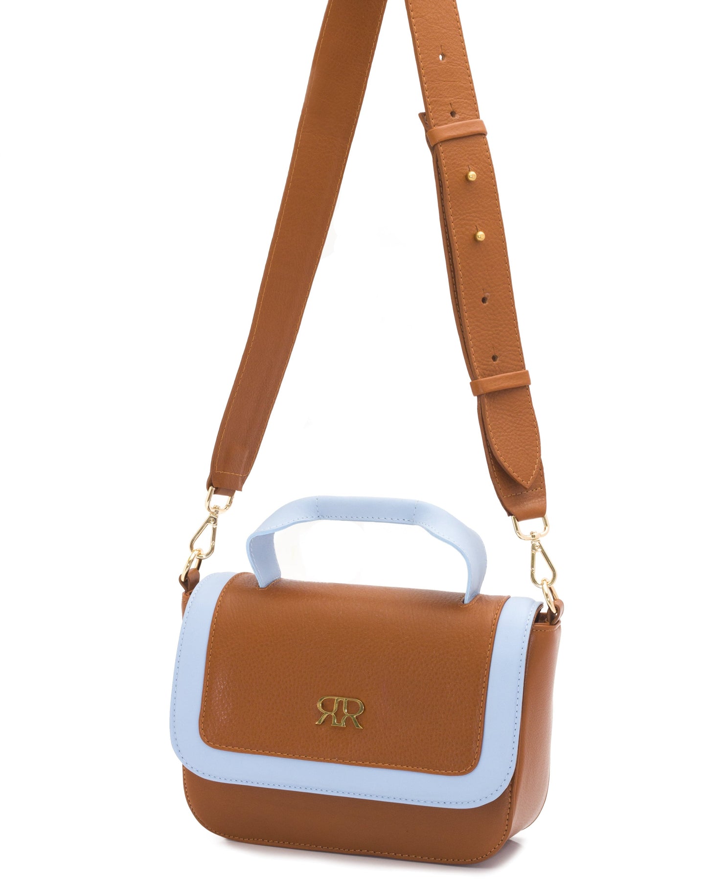 Tan Brown Leather Handbag MIRANDA