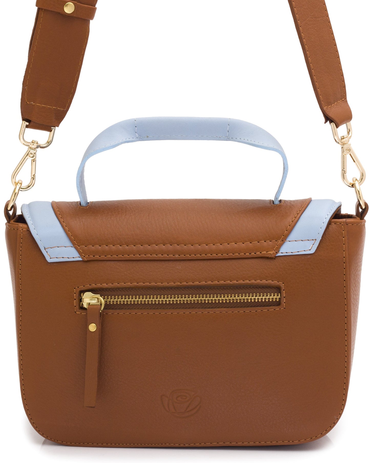 Tan Brown Leather Handbag MIRANDA