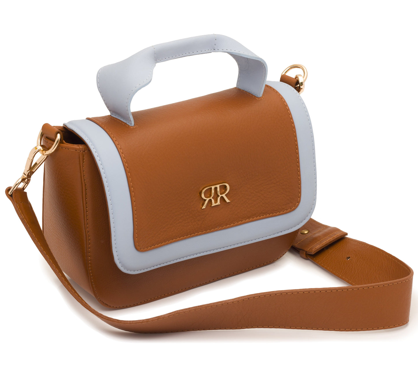 Tan Brown Leather Handbag MIRANDA