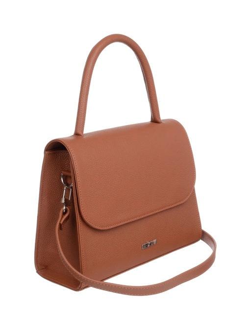 Tan Brown Leather Handbag MER