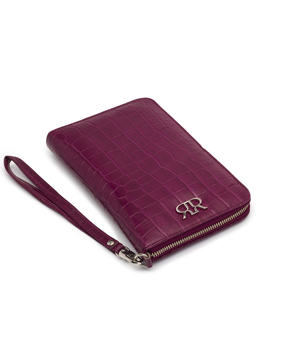 Burgundy Leather Document Holder GINEVRA