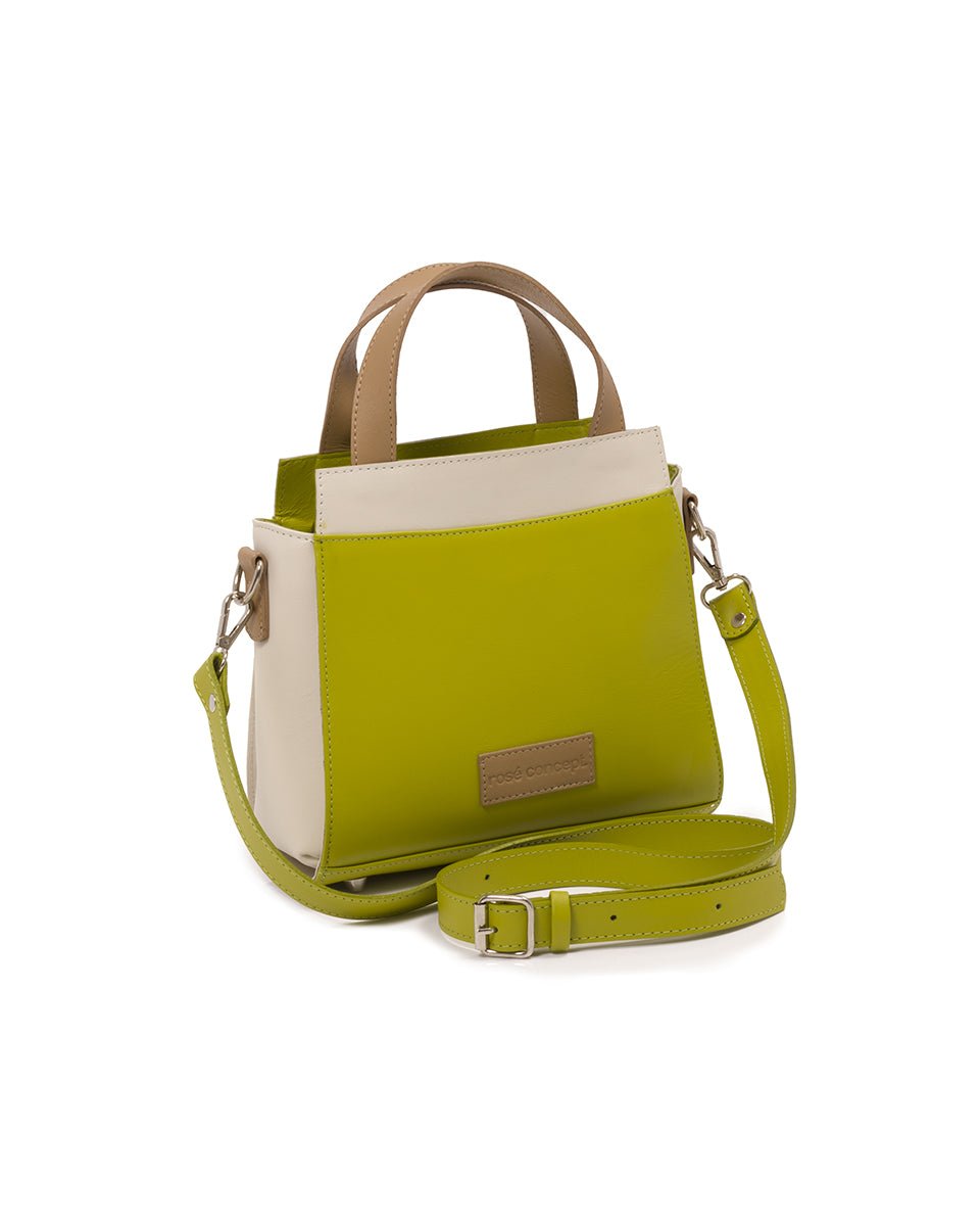 Green Leather Handbag EMILY