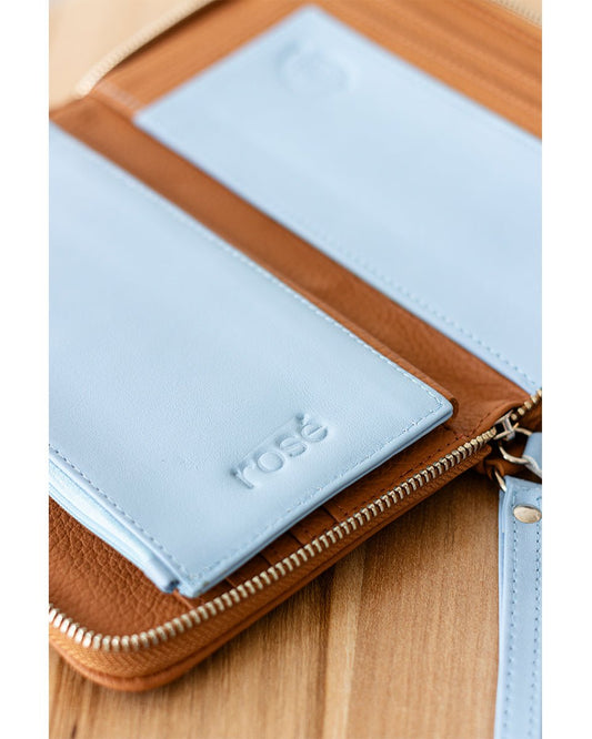 Tan Brown Leather Document Holder GINEVRA
