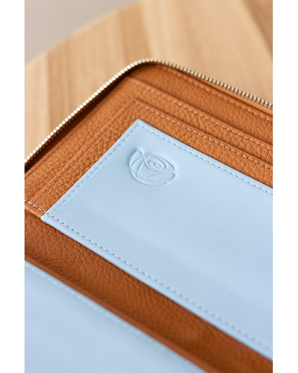 Tan Brown Leather Document Holder GINEVRA