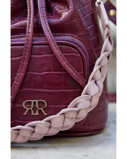Pink Leather Bucketbag CAMILLE