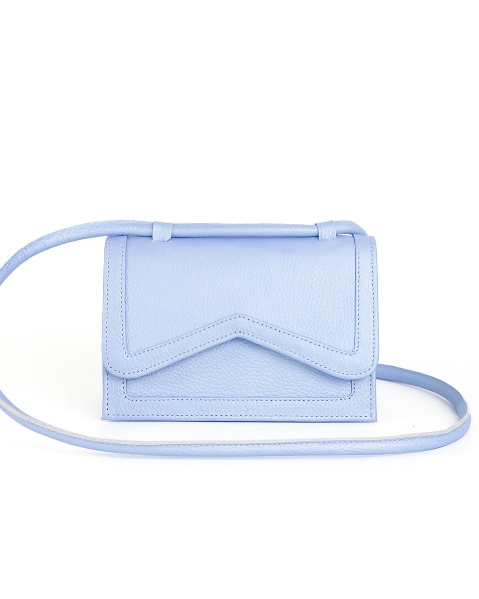 Light Blue Leather Mini Bag LYRA