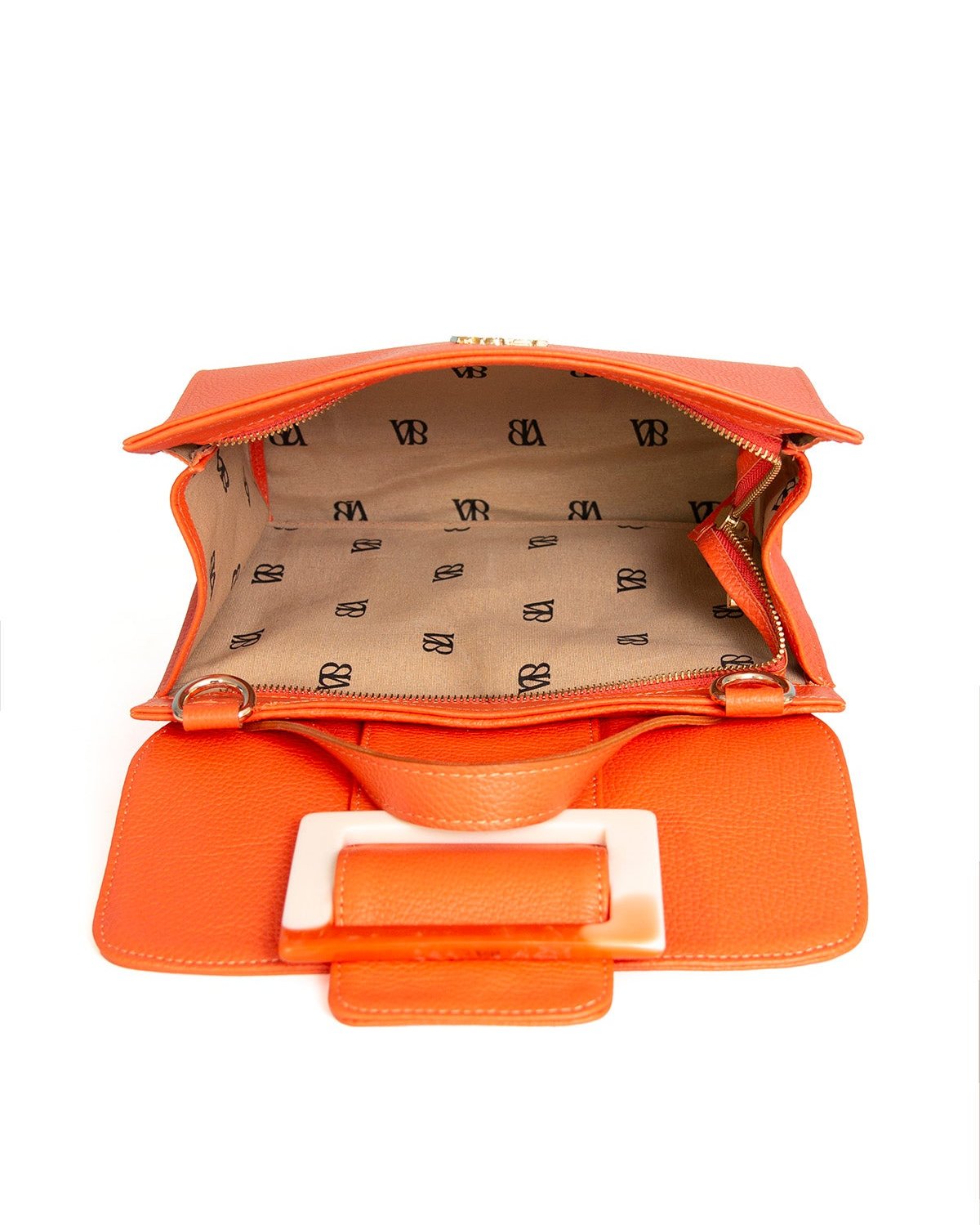 Orange Leather Handbag MAT