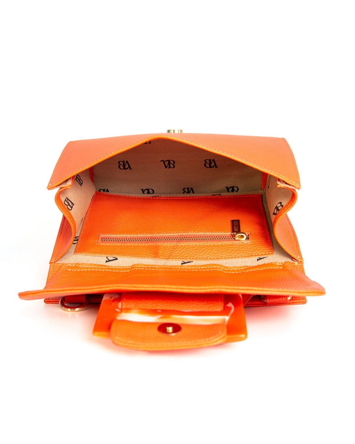 Orange Leather Handbag MAT