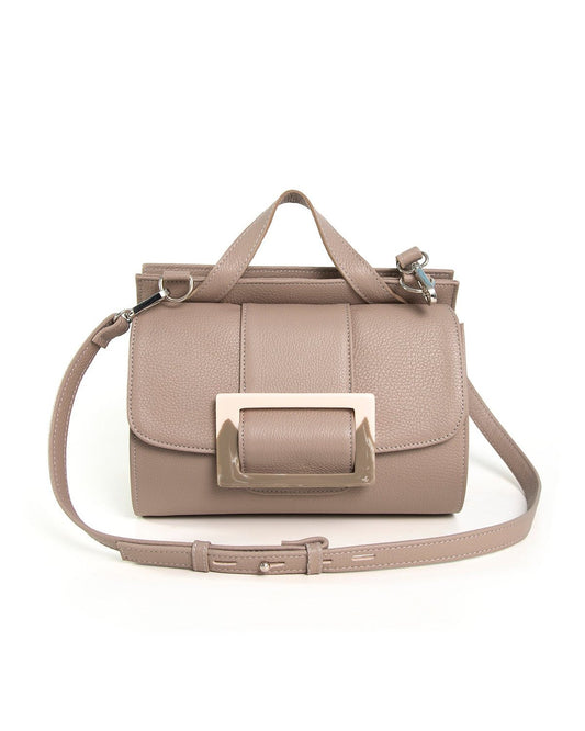 Beige Leather Handbag MAT