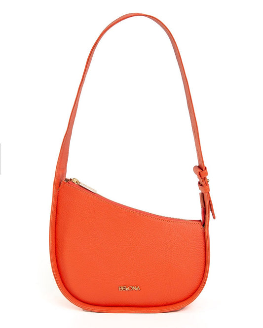 Orange Leather Handbag KUK