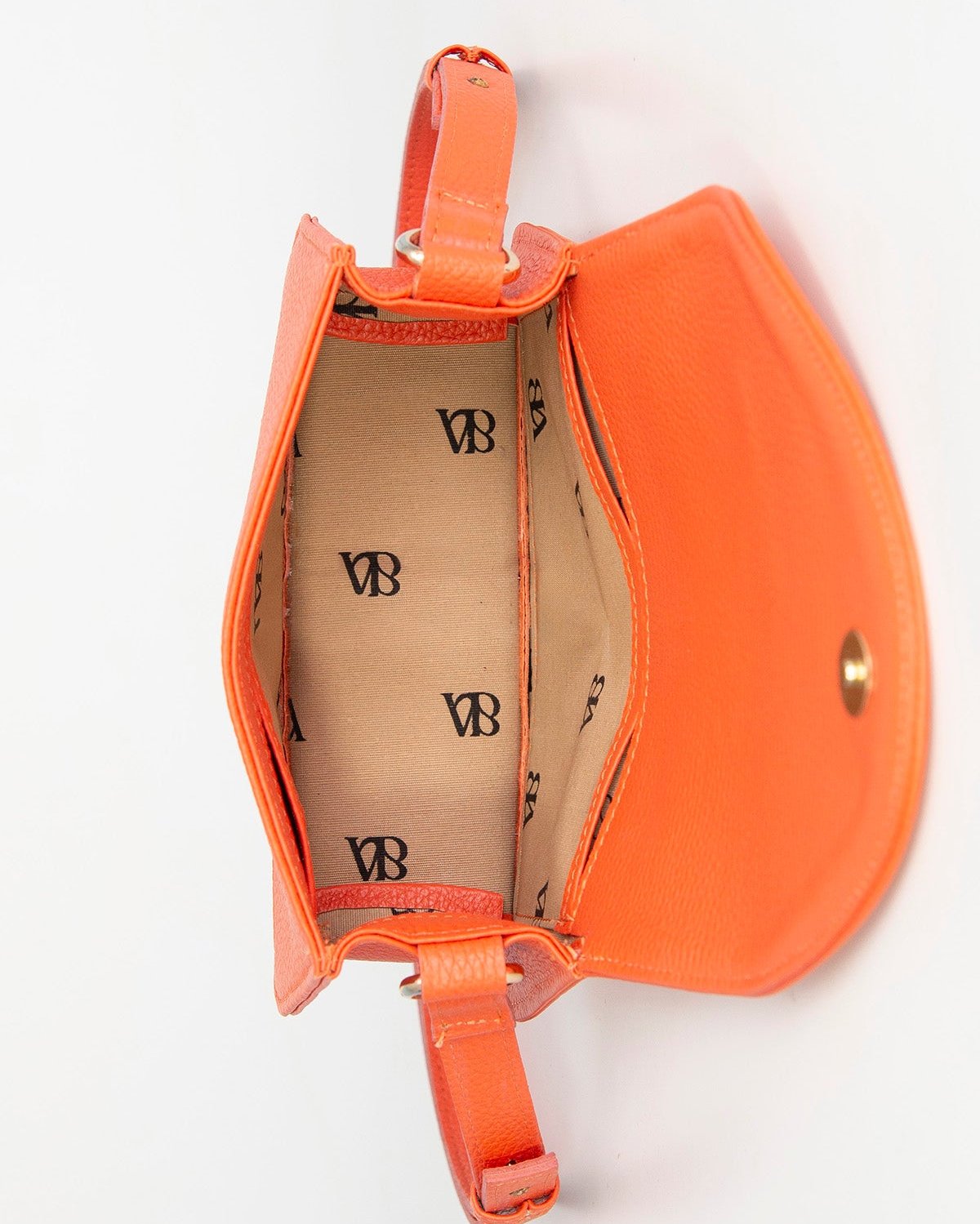 Orange Leather Mini Bag AURA