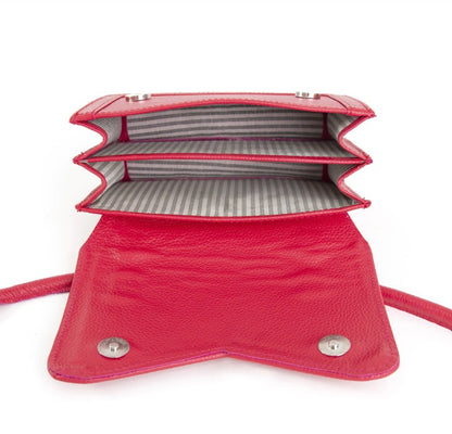 Fuchsia Pink Leather Mini Bag LYRA