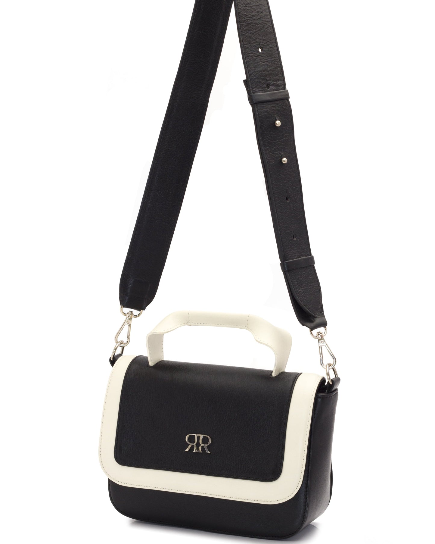 Black Leather Handbag MIRANDA