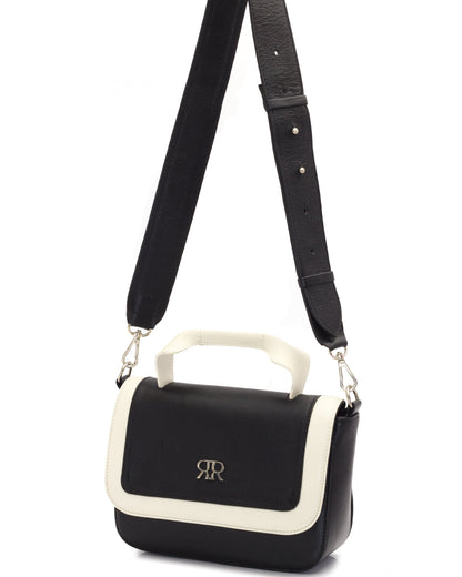 Black Leather Handbag MIRANDA
