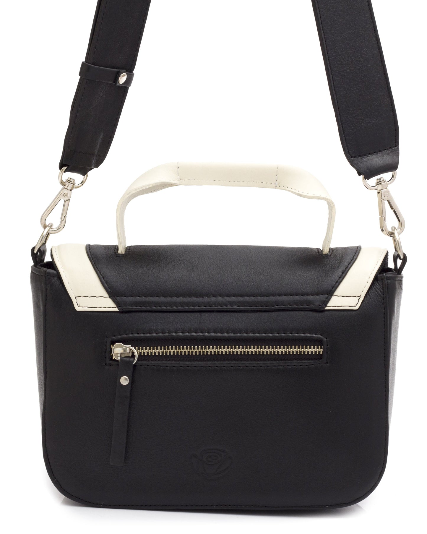 Black Leather Handbag MIRANDA