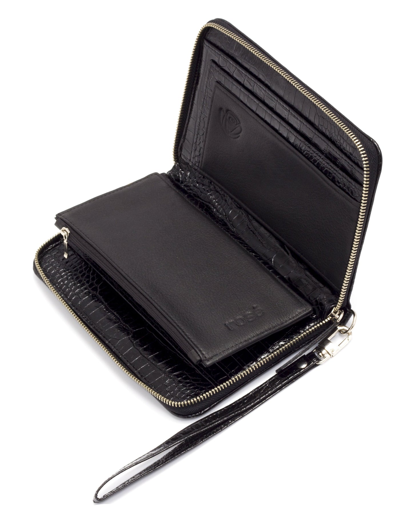 Black Leather Document Holder GINEVRA