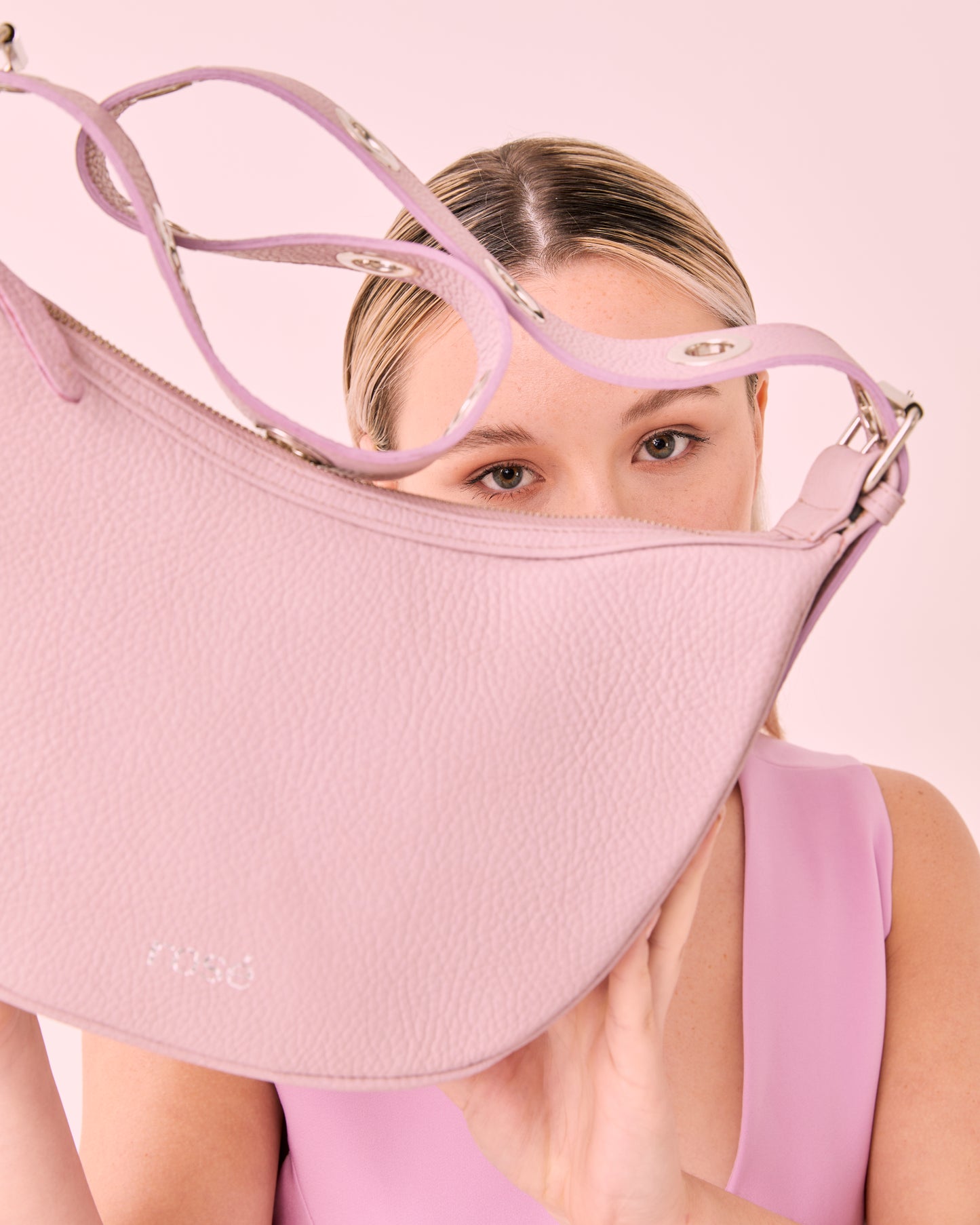 Pink Leather Handbag BARBIE