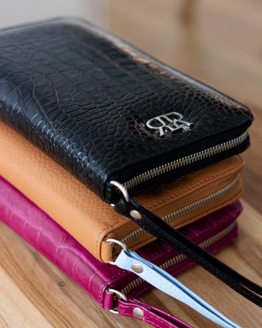 Black Leather Document Holder GINEVRA