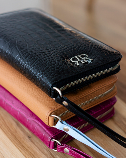 Black Leather Document Holder GINEVRA