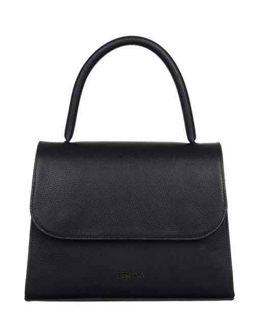 Black Leather Handbag MER