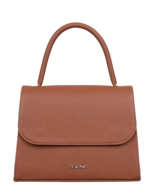Tan Brown Leather Handbag MER